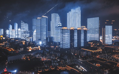 城市光彩燈光亮化工程搞活夜經(jīng)濟