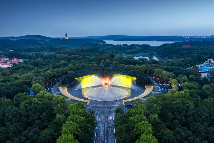 景區景觀亮化效果圖-信達電通