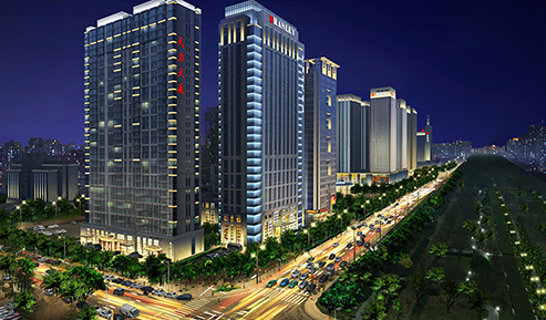 天力大廈及周邊建筑景觀夜景規(guī)劃